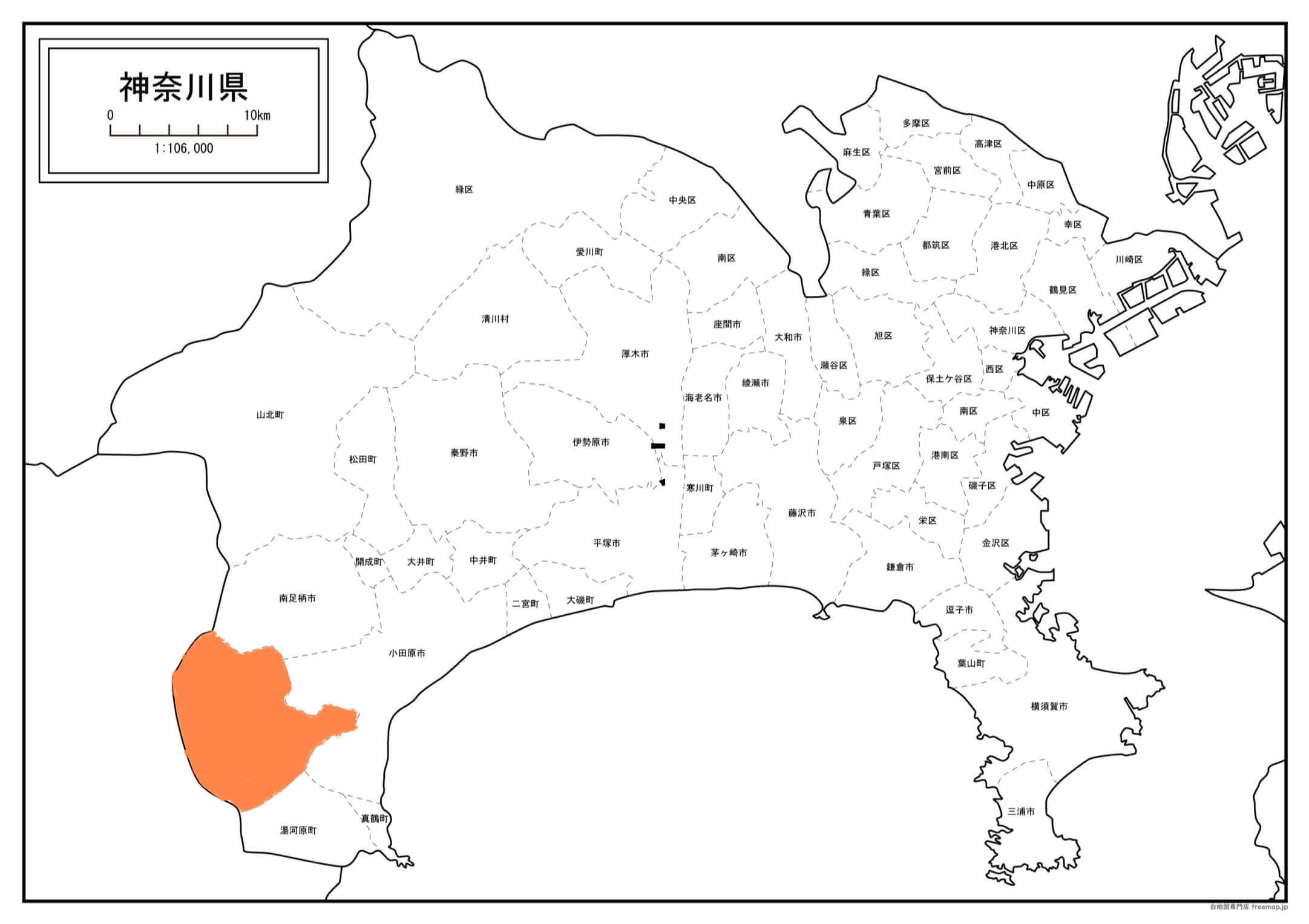 箱根　神奈川地図