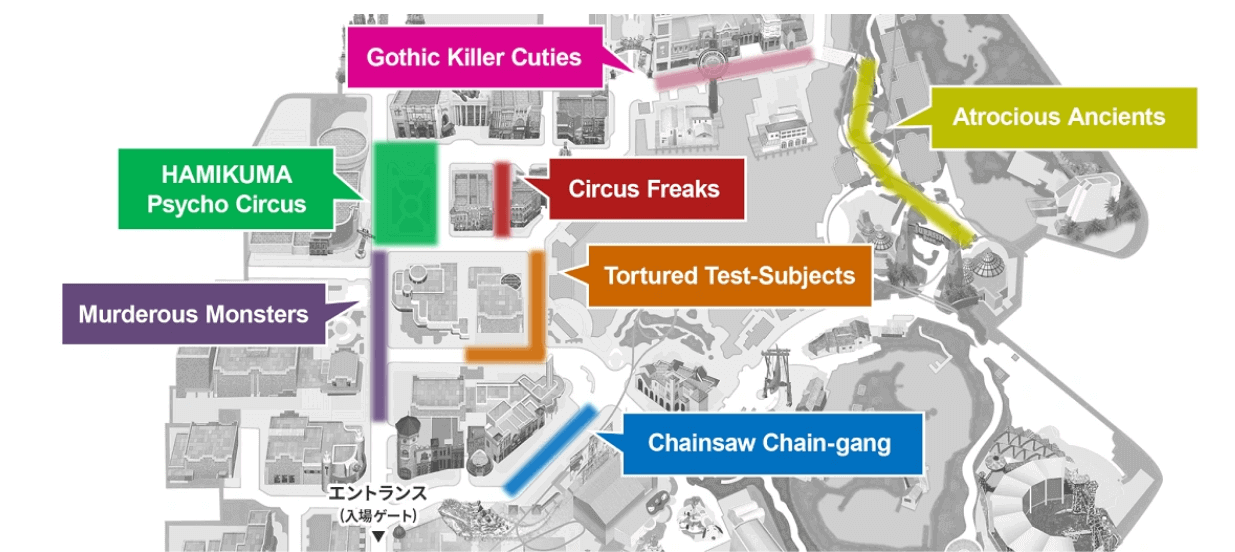 USJ 　ハロウィンの地図